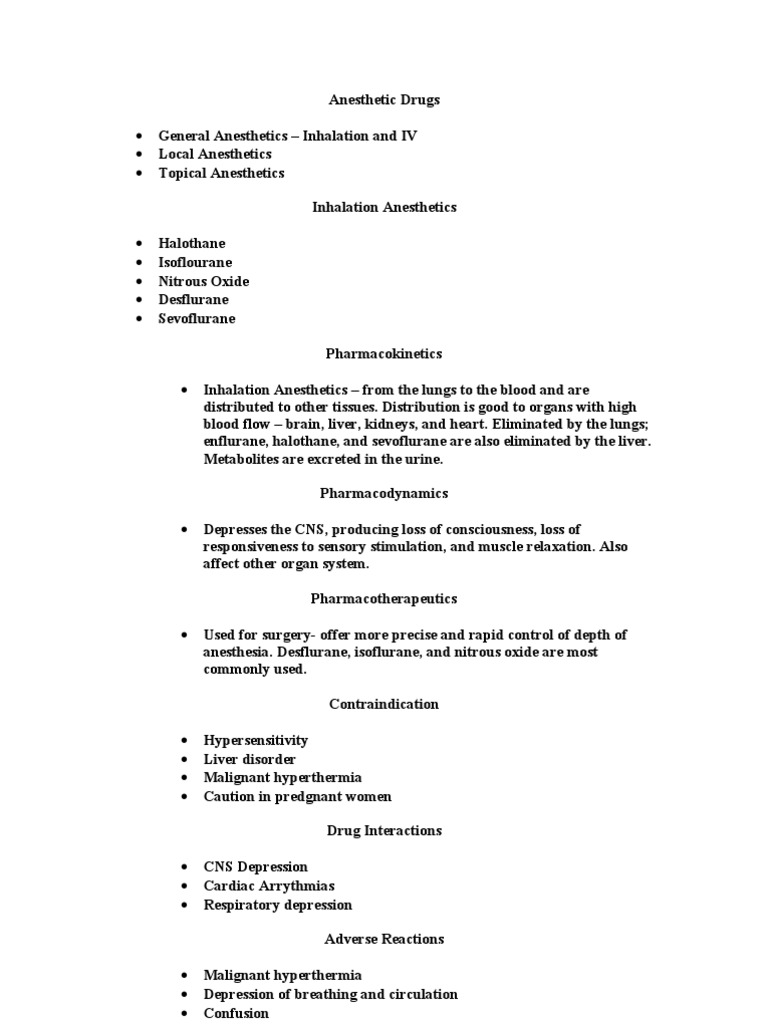 Anesthetic Drugs PDF Anesthesia Midazolam
