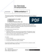 Study Advice Services: Differentiation 1