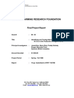 Organic Farming Research Foundation Project Report