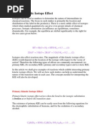 Primary Kinetic Isotope Effect
