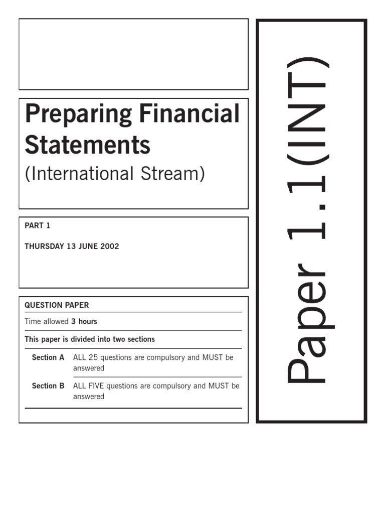 Financial Statement Preparation Guide | PDF | Balance Sheet | Cash Flow ...