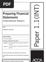 Preparing Financial Statements