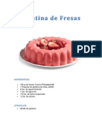 Gelatina de Fresas