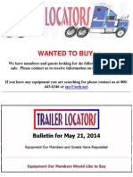 Wanted To Buy - May 21, 2014
