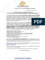 BOLETIN de PRENSA 005 - 2014 - Estándares de Calidad Ambiental (1)