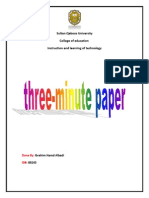 Three Minute Paper