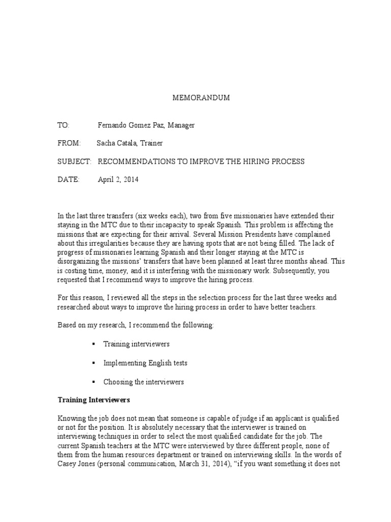 Eng 220 - Informal Report | PDF | Business