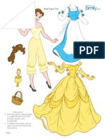 Belle Paper Doll: Instructions