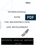 International Bank for Reconstruction and Development - Seventh Anual Report - 1951 - 1952