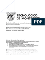 Instituciones Monetarias Internacionales Después de La Segunda Guerra Mundial