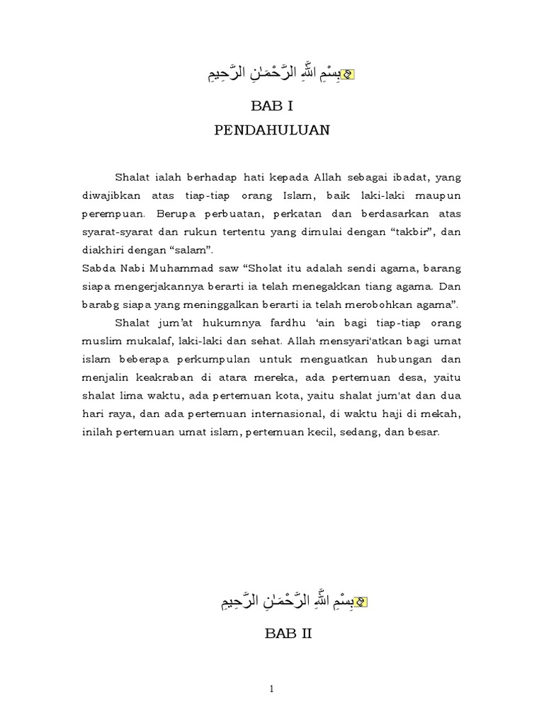 Makalah Agama Shalat Jum�At