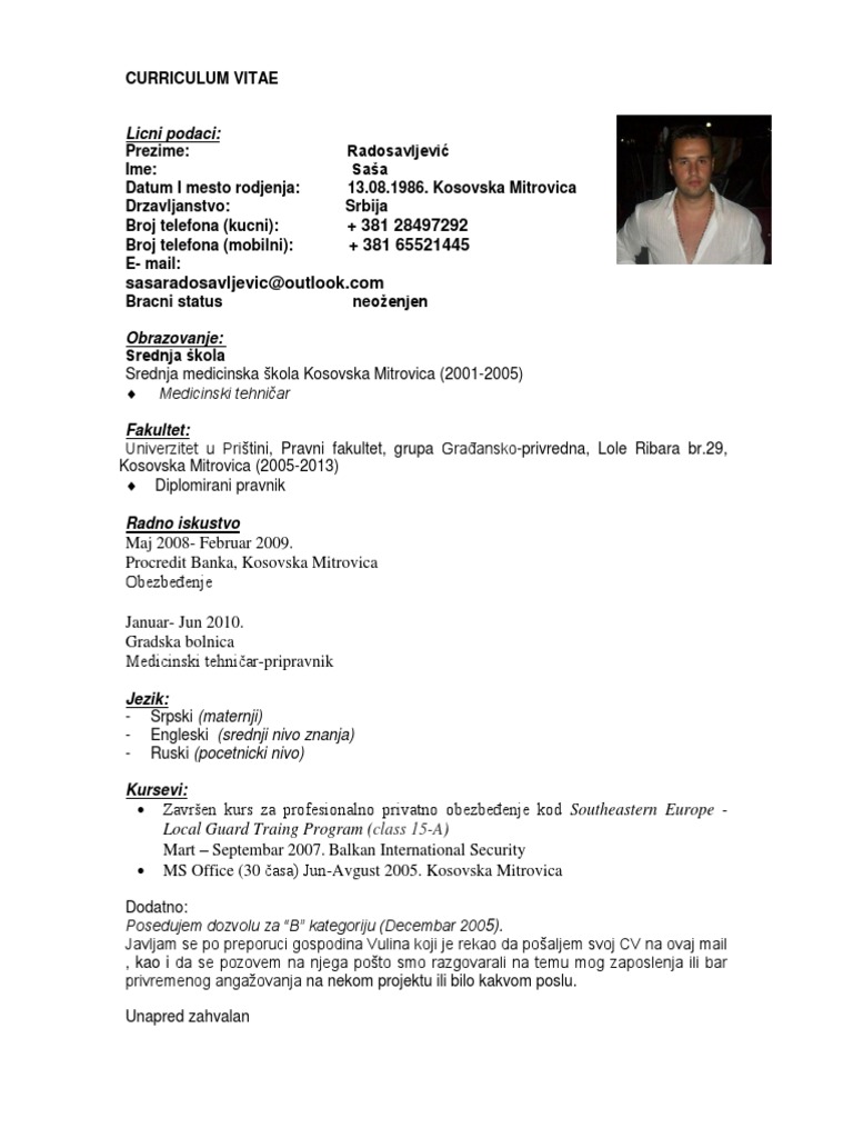 CV SRP | PDF