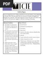 Download Call for Papers - Tennessee English Journal by Tennessee Council of Teachers of English SN225693155 doc pdf