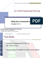 Computer Aided Engineering Drawing: Entity Draw Commands in Autocad