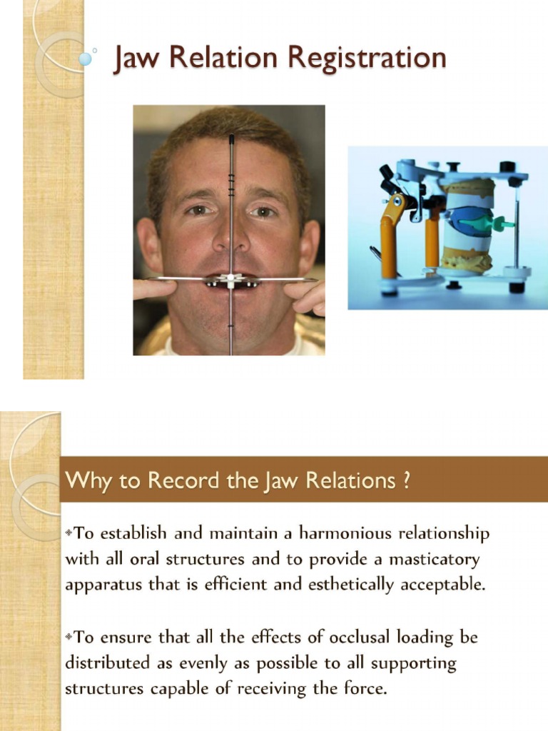 Jaw Relation Registration PDF