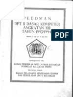 Pedoman DPT II Dasar Komputer 1993 OCR