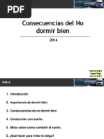 Presentación Consecuencias de No Dormir Bien