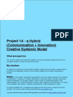 Project 1A - A Hybrid (Communication + Innovation) Creative Systemic Model