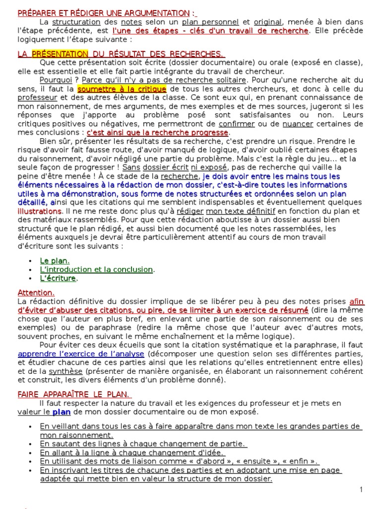 Écrire Une Argumentation , Comment faire une ouverture dans une ...