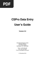 CSPro50 Data Entry
