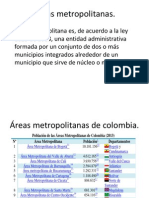 Áreas metropolitanas