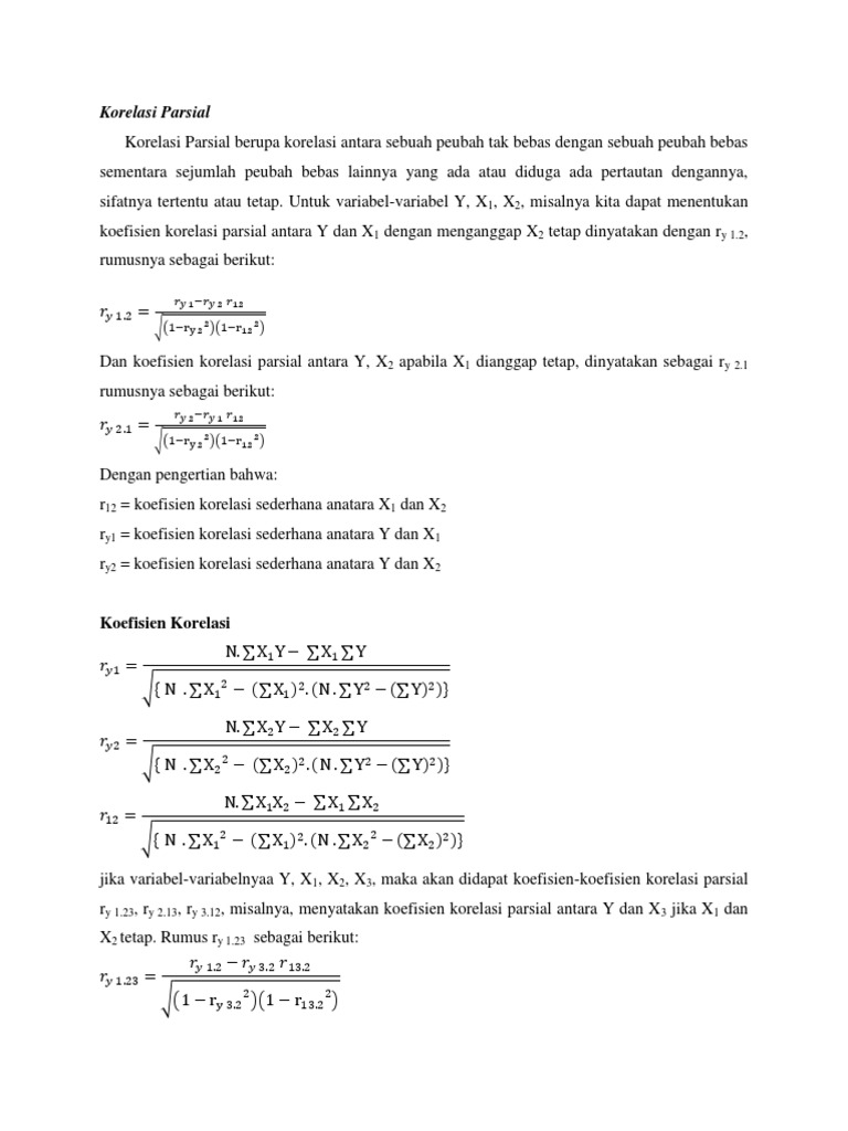 Korelasi Parsial