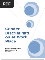 Gender Discrimination in Work Place