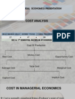 Cost Analysis in Microeconomics