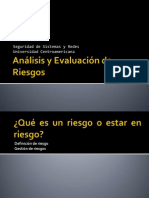 Análisis y Evaluación de Riesgos