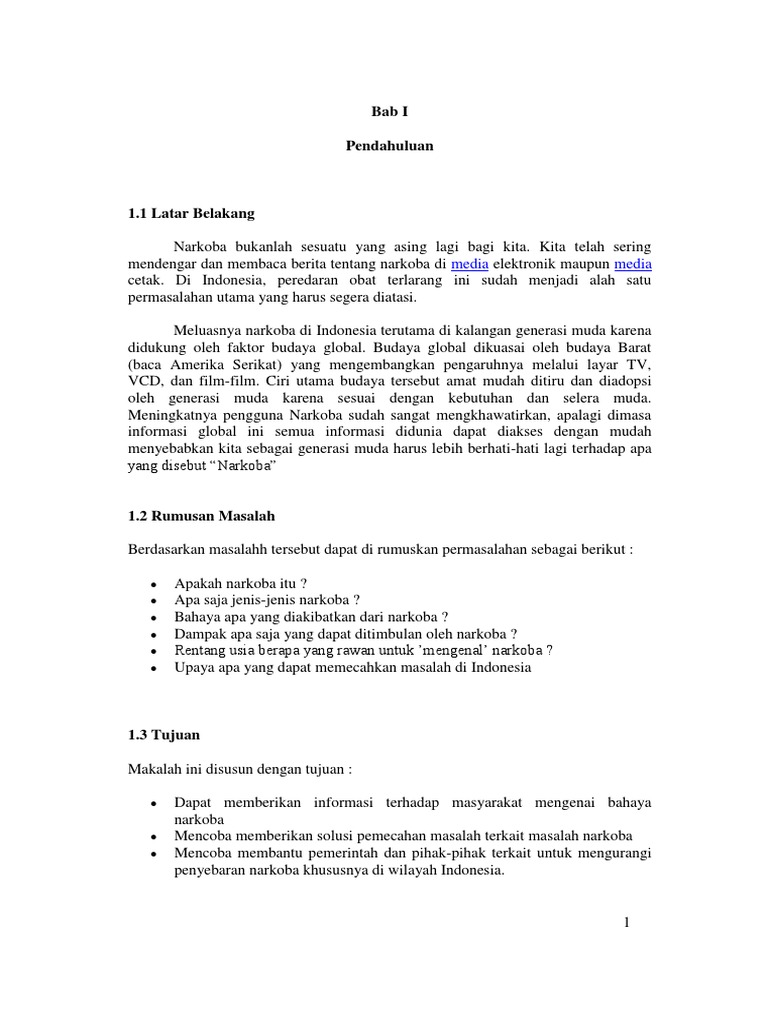 Makalah Narkoba