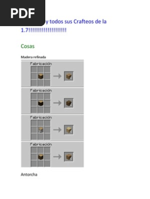 Minecraft Y Todos Sus Crafteos De La 1 Alimentos Naturaleza