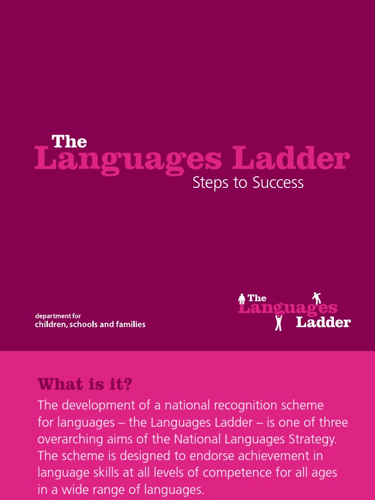 languages ladder educational assessment conversation