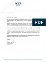 Letter of Recommendation - Paraco Gas