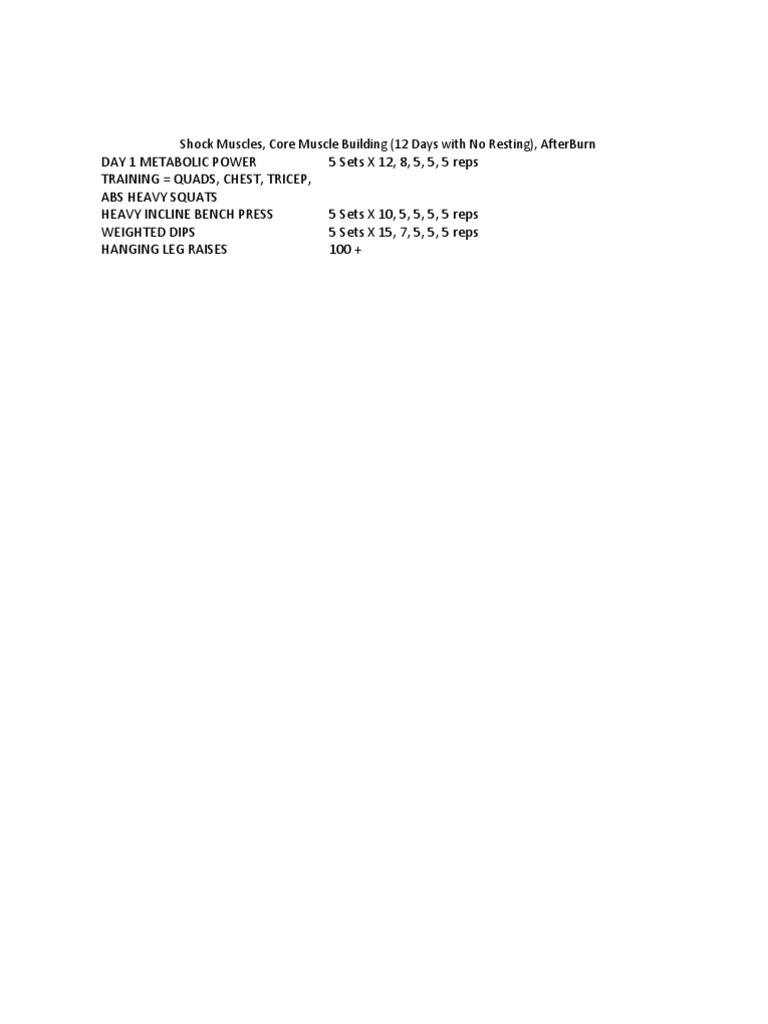Phase 3f Exercise Program | PDF