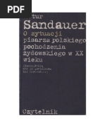 Download Artur Sandauer - O sytuacji pisarza polskiego pochodzenia ydowskiego w XX wieku - 1982 zorg by biblioteka_zorga SN22574200 doc pdf