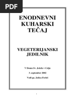 22 - Vegetarjanski Jedilnik