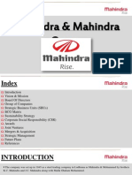 Mahindra Group's Strategic Business Units, Companies and SWOT Analysis