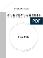 China TS2416 - Tda8377, La78045, Ka5q1265 - TV SM