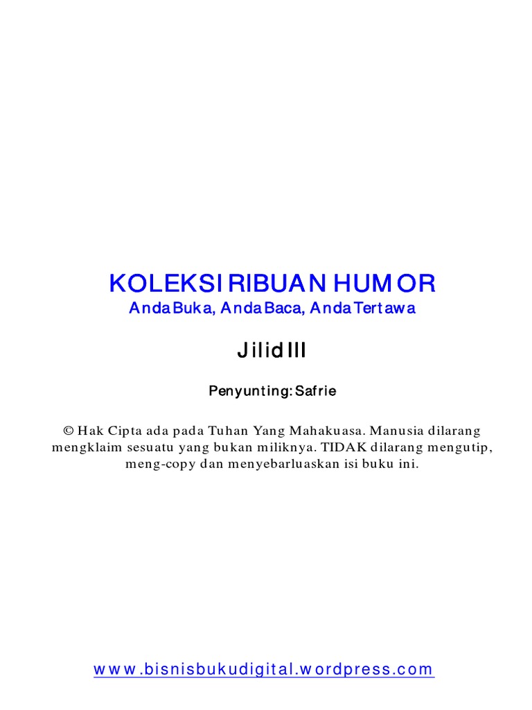 Koleksi Humor Di Internet