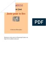 6451-VINCENT JOST-Juste Pour Te Lire - (InLibroVeritas - Net)