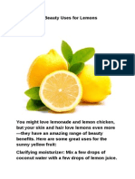 11 Beauty Uses For Lemons