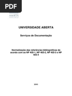Normas Bibliográficas Versão 2010 Uab
