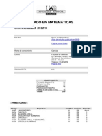 Grado Matematicas