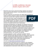 La Scelta Della Condizione Giusta Nel Gioco Del Lotto