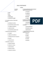 GRILE Examen FIZIOTERAPIE