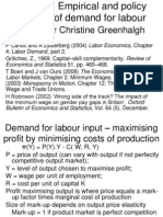 L3 Empirical and Policy Aspects of Demand For Labour