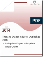 Thailand Diaper Industry Outlook to 2018 - Pull up Pant Diapers to Propel the Future Growth