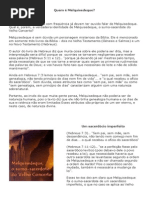 Quem é Melquisedeque