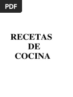 Recetas de Cocina