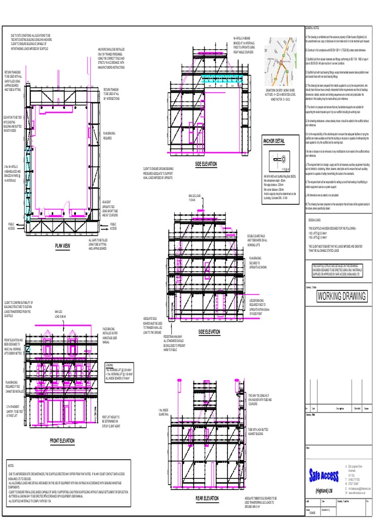 Design Drawing | PDF | Scaffolding